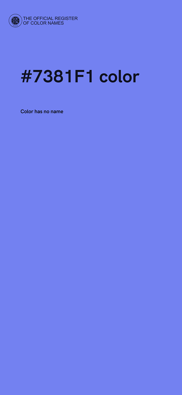 #7381F1 color image