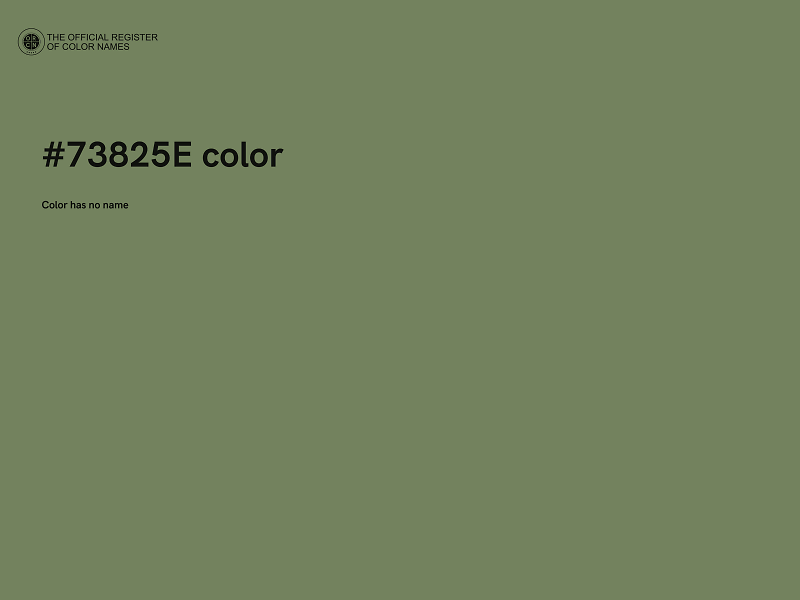 #73825E color image