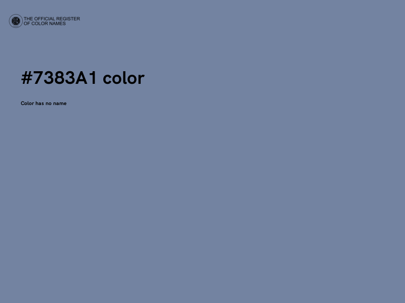#7383A1 color image