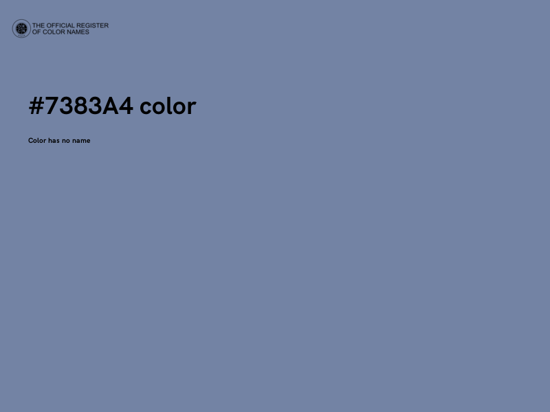 #7383A4 color image