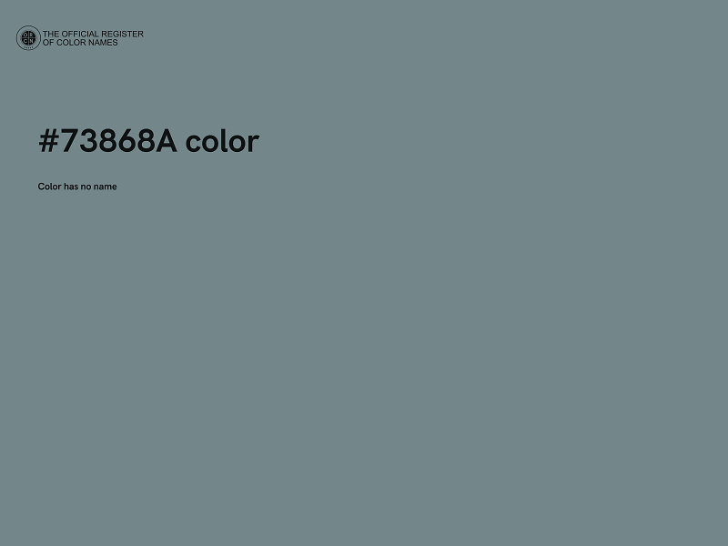 #73868A color image