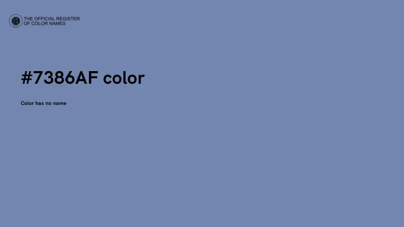 #7386AF color image