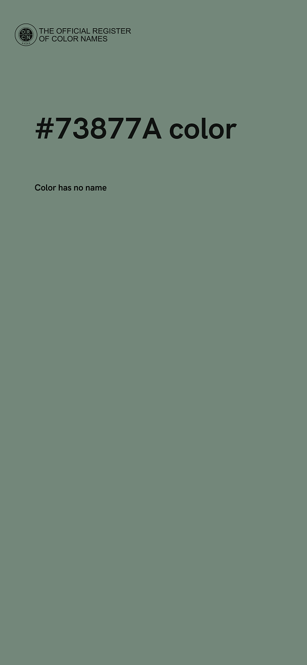 #73877A color image
