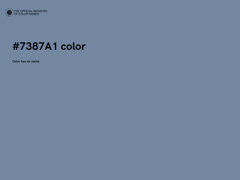#7387A1 color image