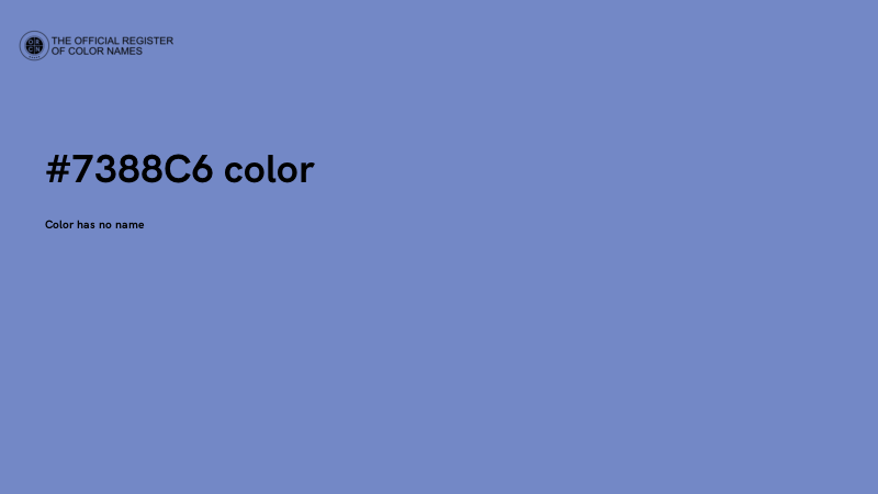 #7388C6 color image