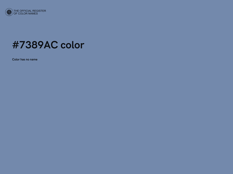 #7389AC color image