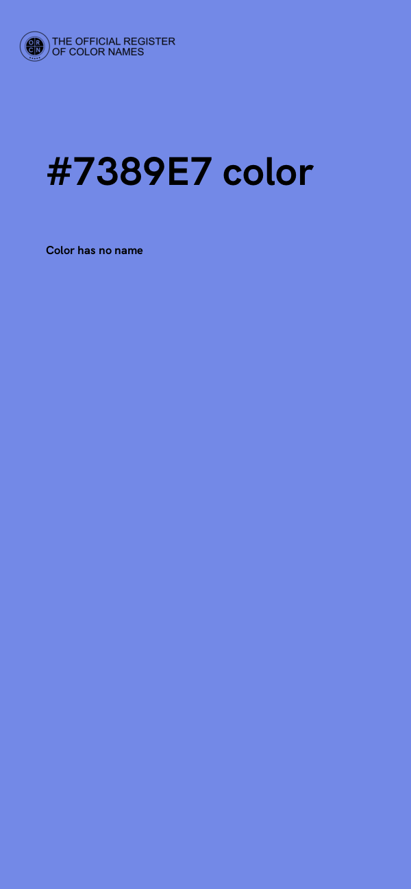 #7389E7 color image