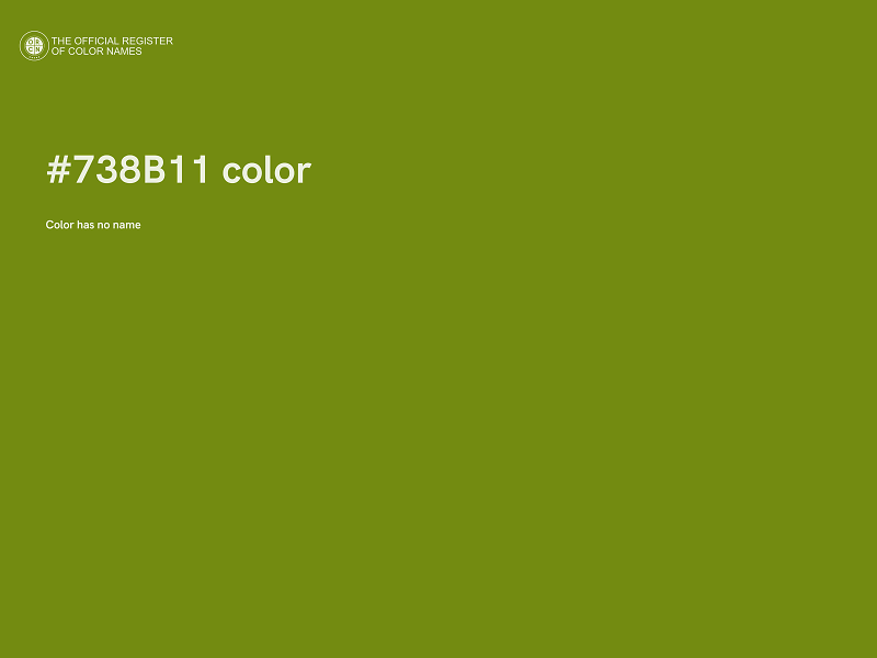 #738B11 color image