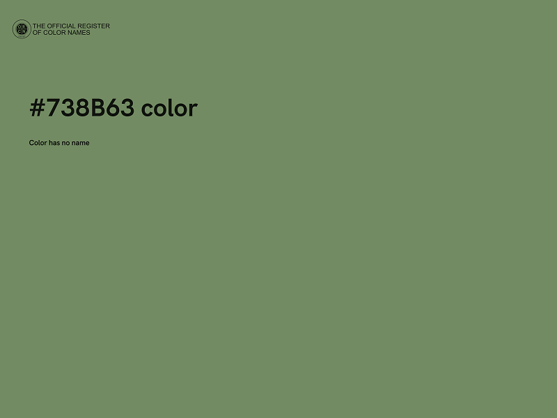 #738B63 color image