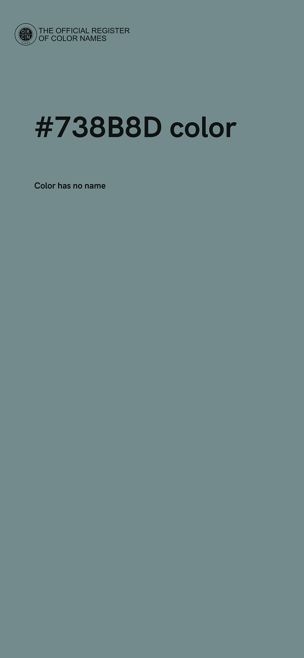 #738B8D color image