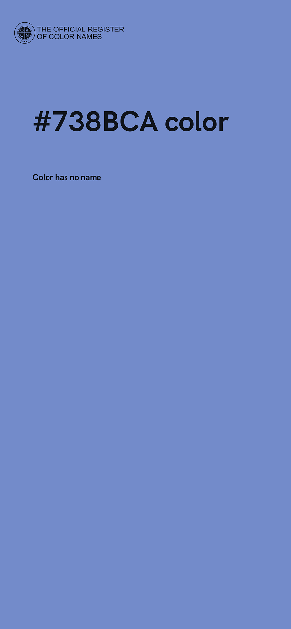 #738BCA color image