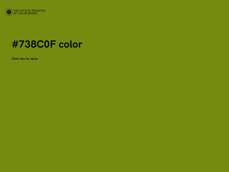 #738C0F color image