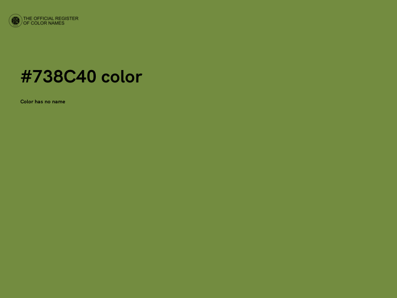 #738C40 color image