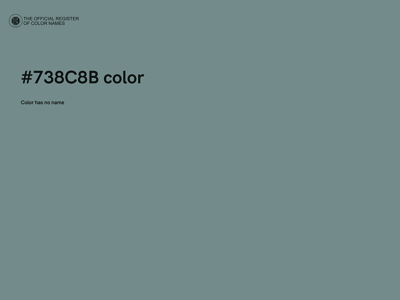 #738C8B color image