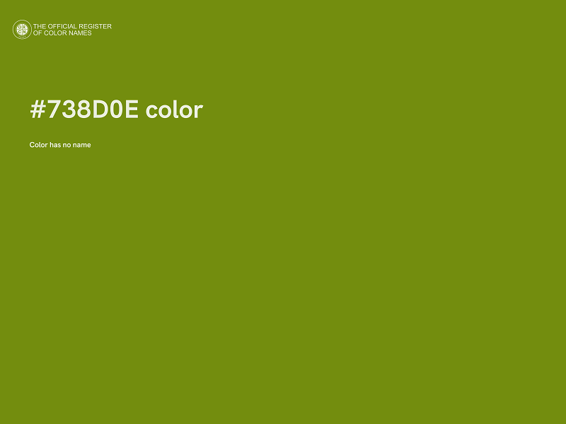 #738D0E color image