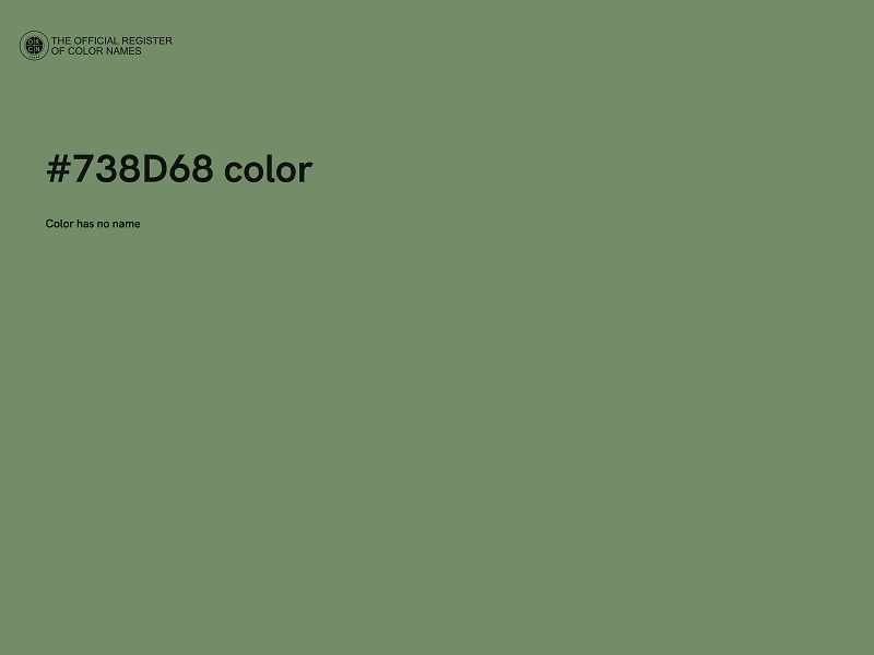 #738D68 color image