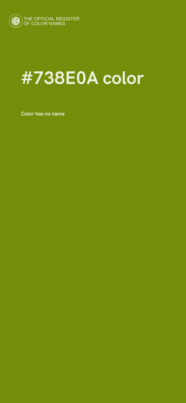 #738E0A color image