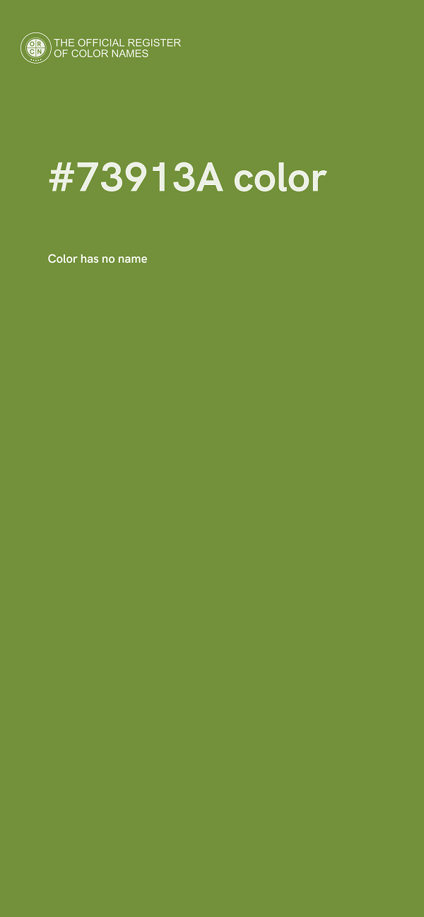 #73913A color image