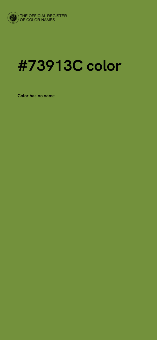 #73913C color image