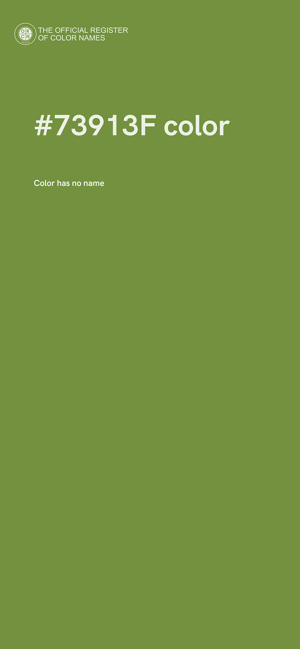 #73913F color image
