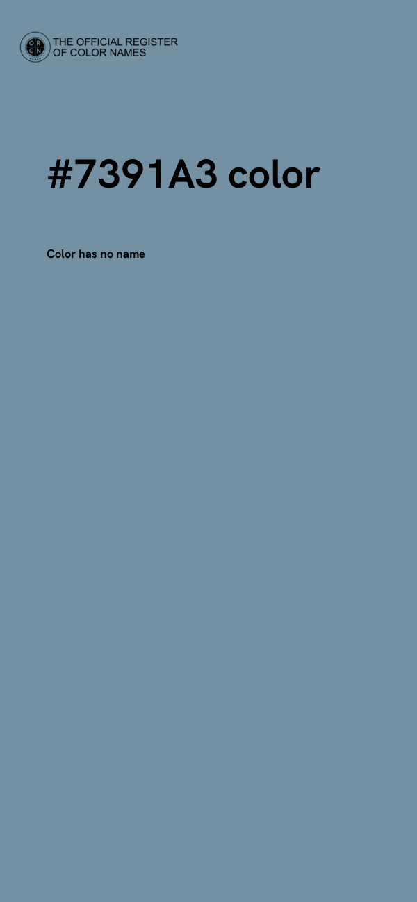#7391A3 color image