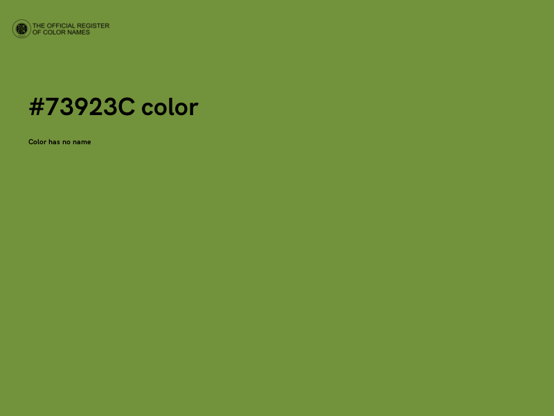 #73923C color image