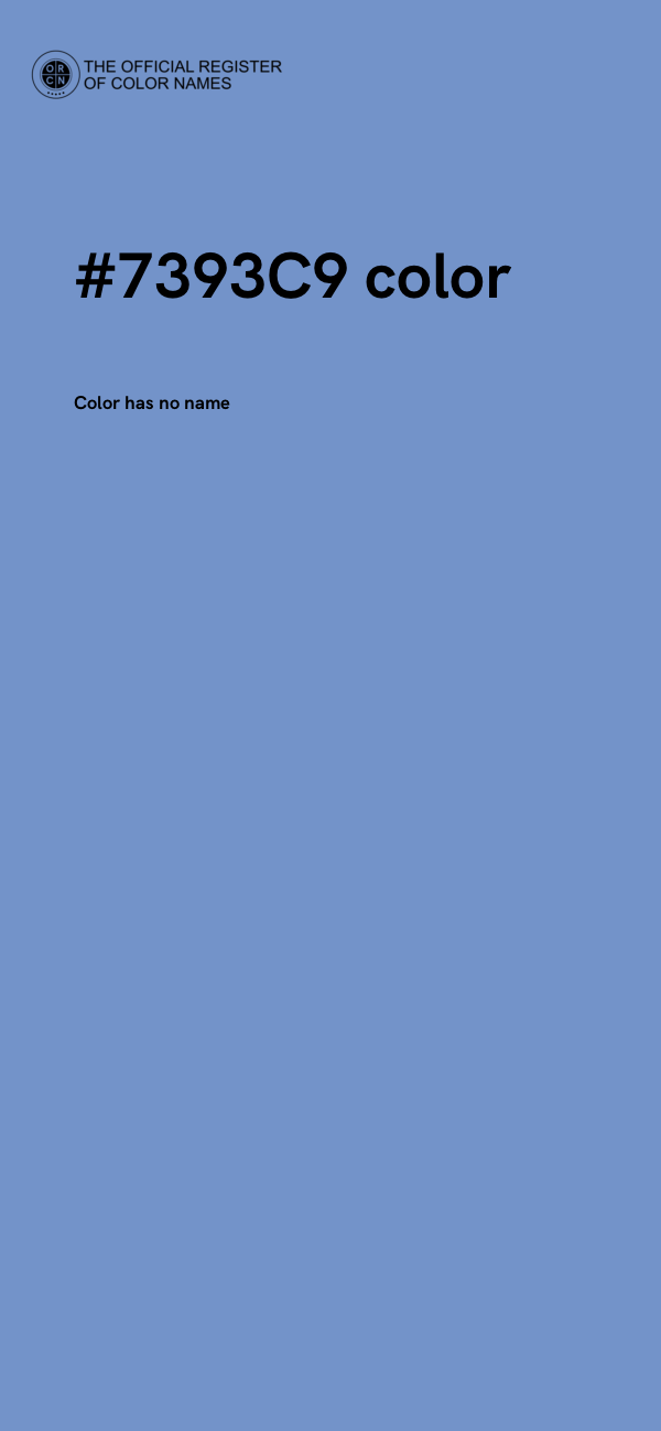 #7393C9 color image