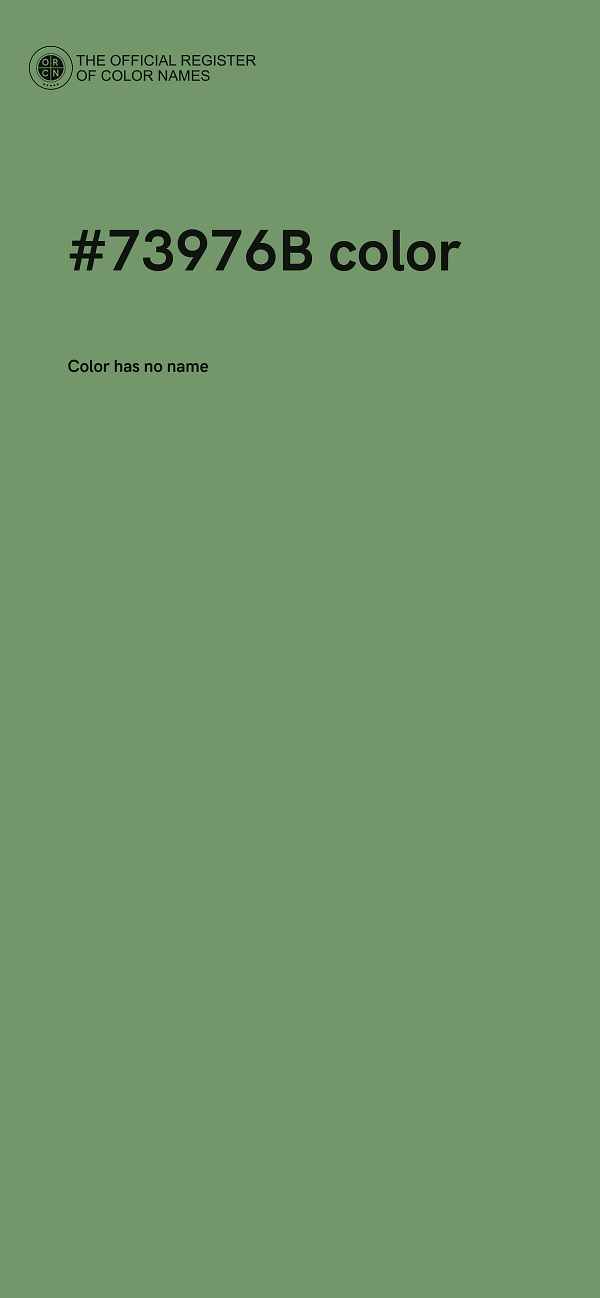 #73976B color image