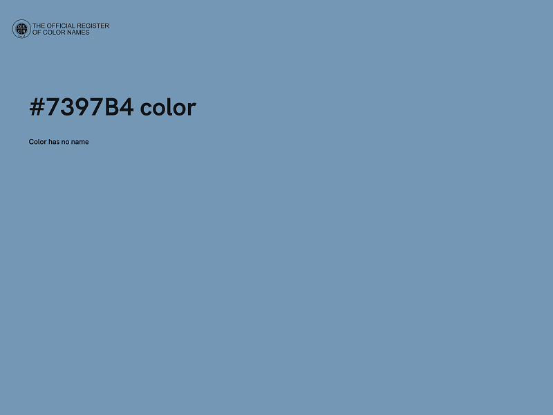 #7397B4 color image