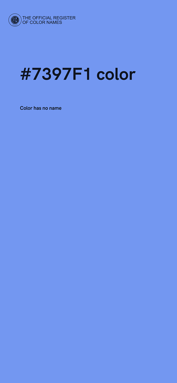 #7397F1 color image