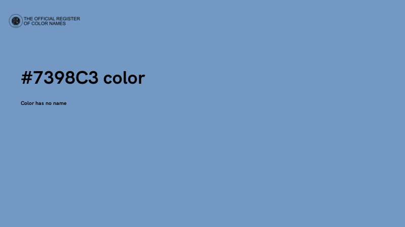 #7398C3 color image