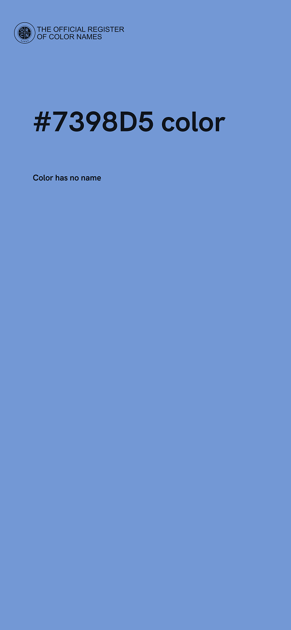 #7398D5 color image