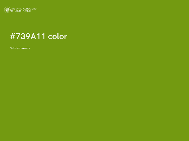 #739A11 color image