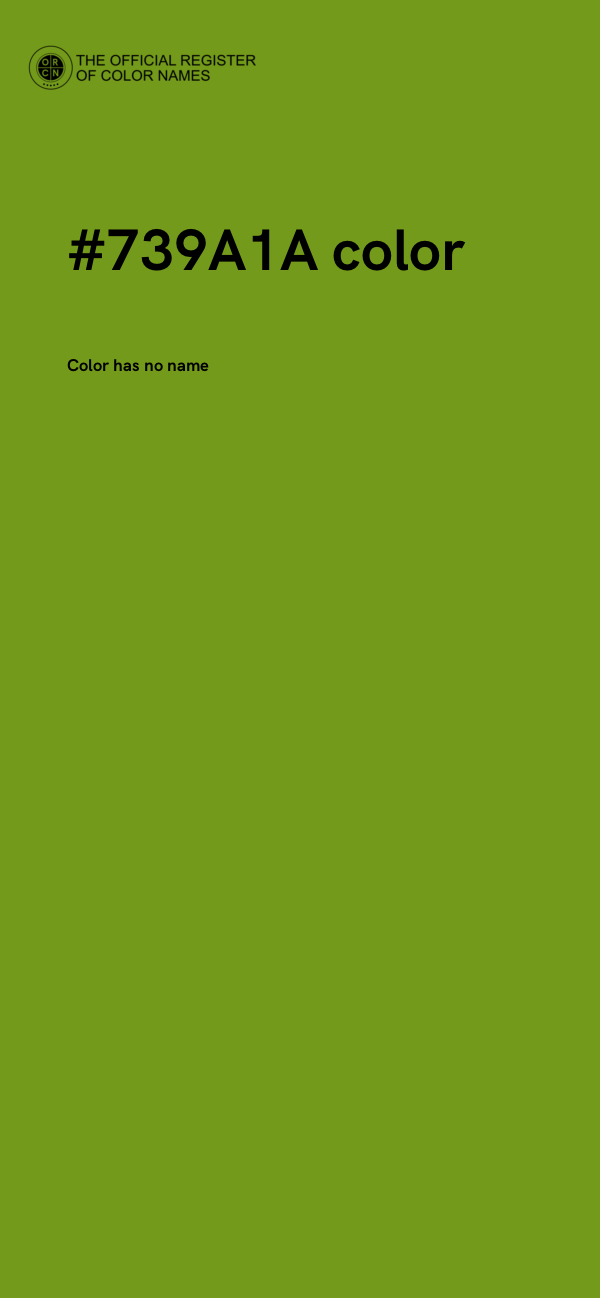 #739A1A color image