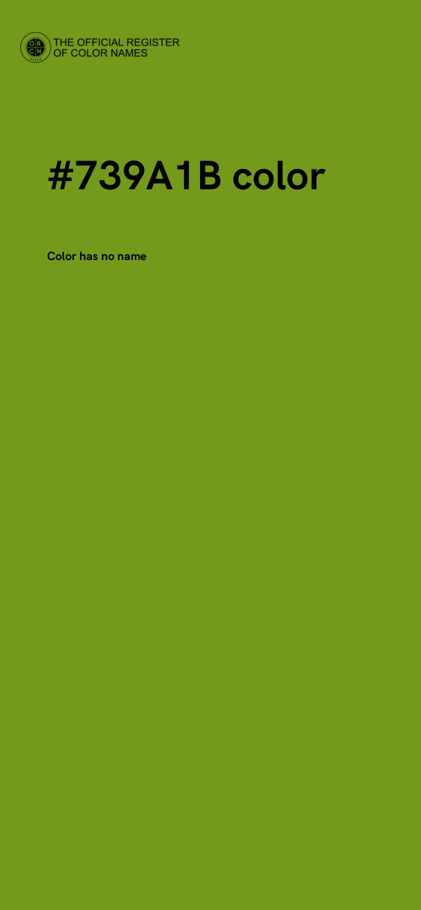 #739A1B color image
