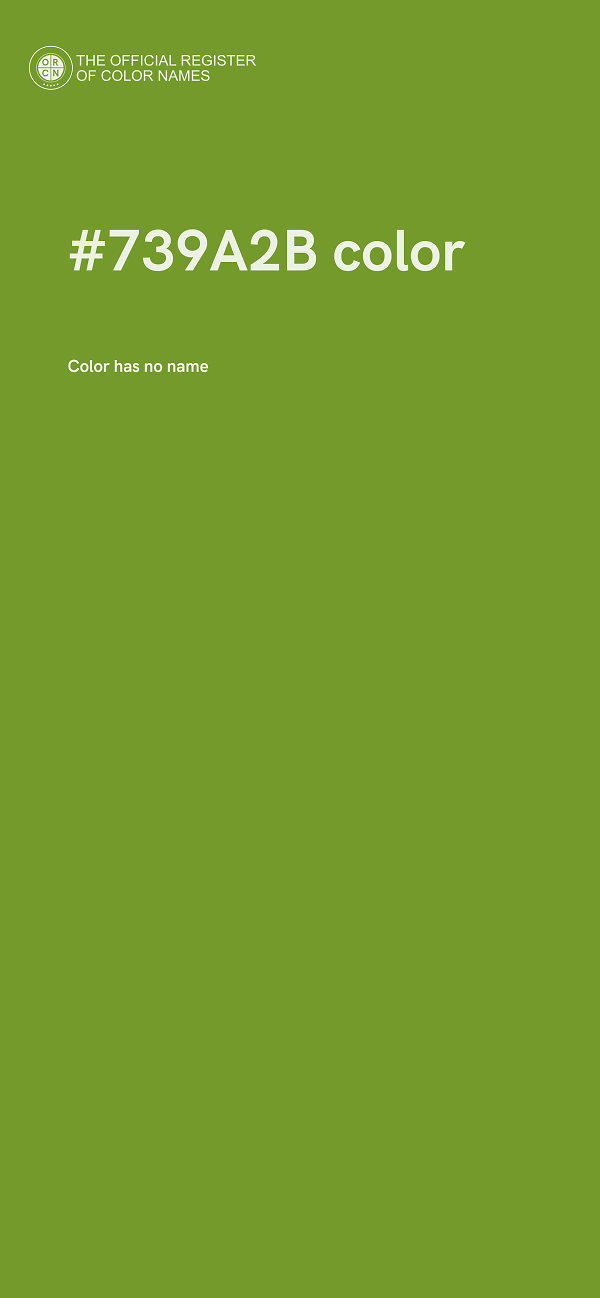 #739A2B color image