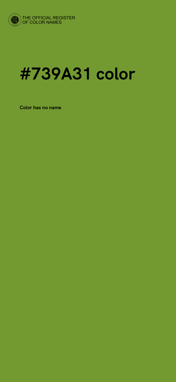 #739A31 color image