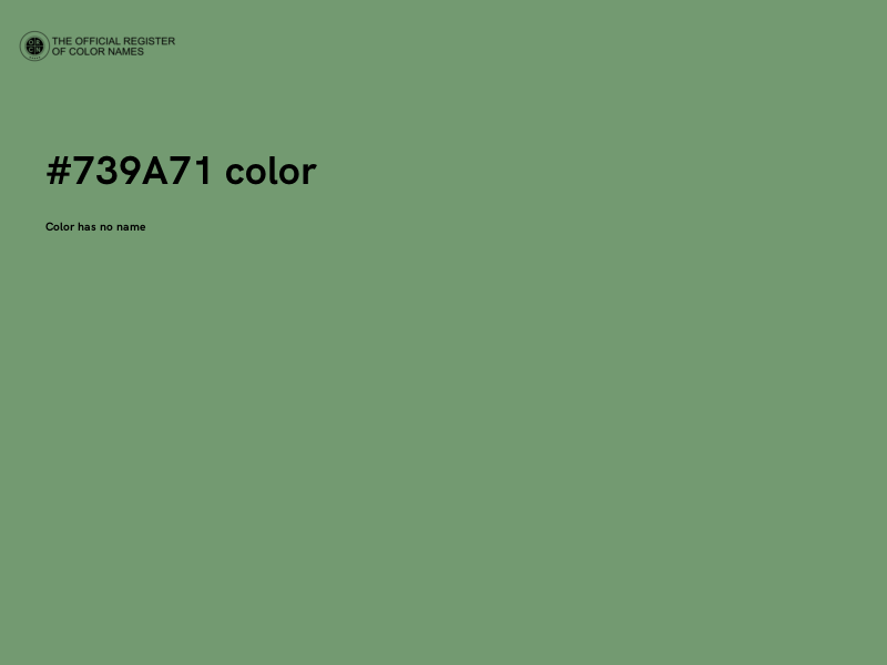 #739A71 color image