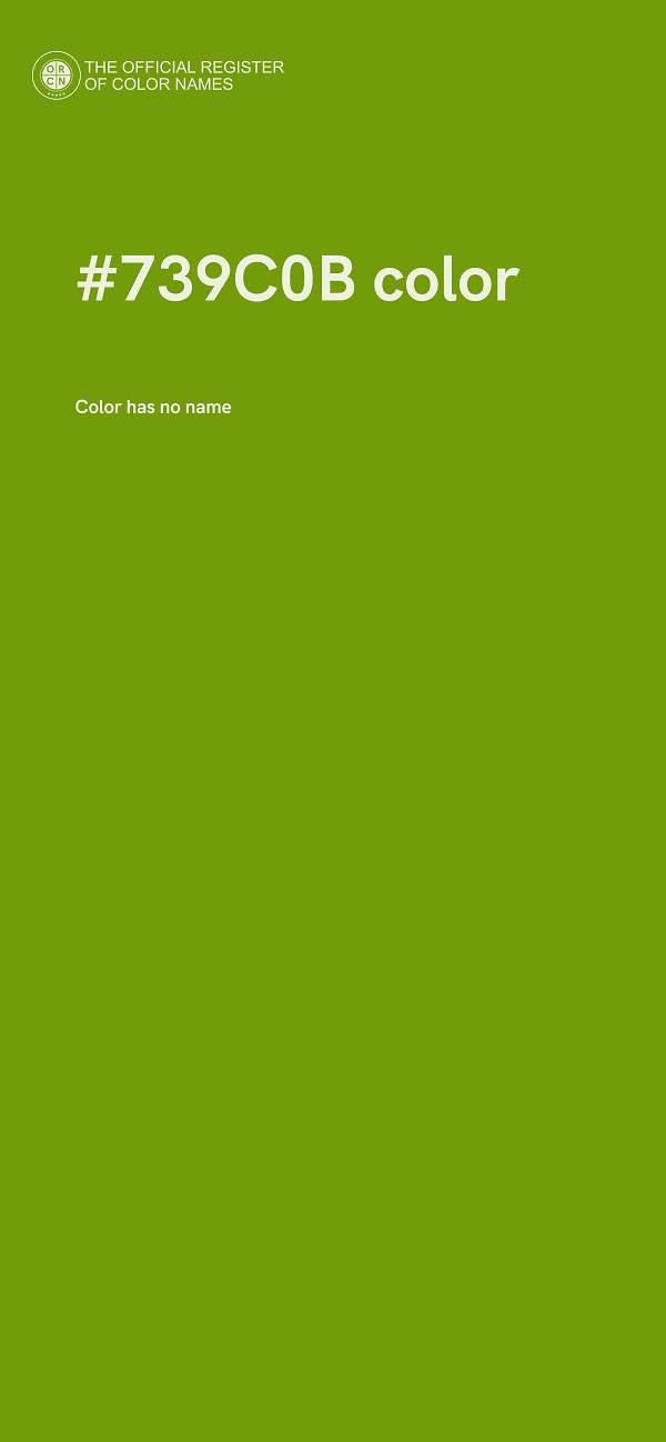 #739C0B color image