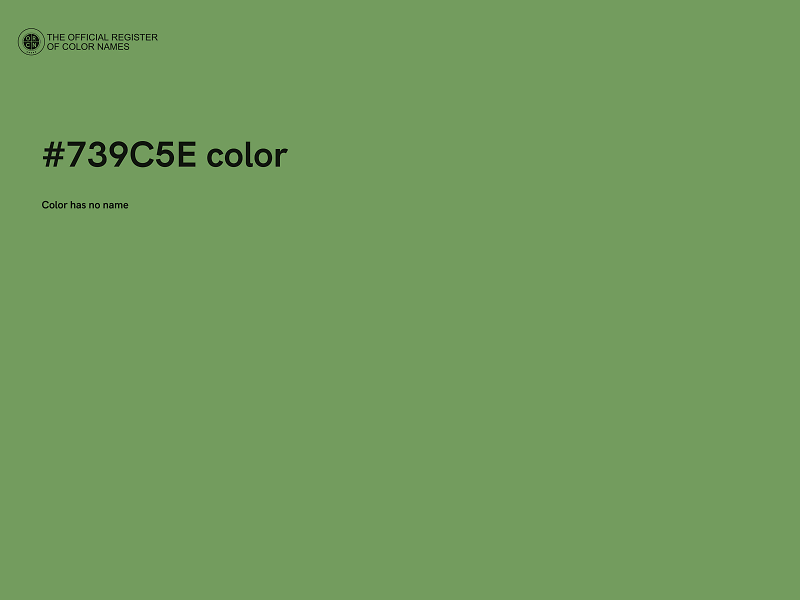 #739C5E color image