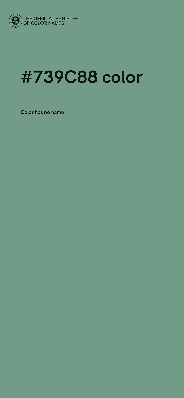 #739C88 color image