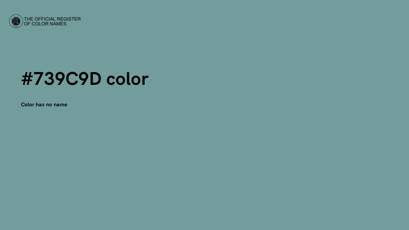 #739C9D color image