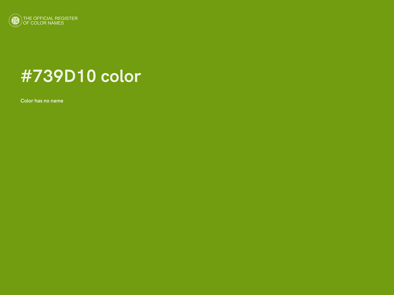 #739D10 color image