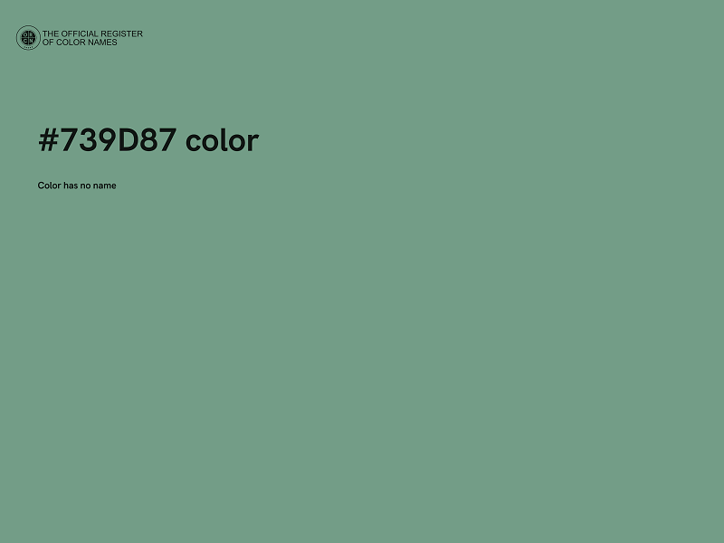 #739D87 color image