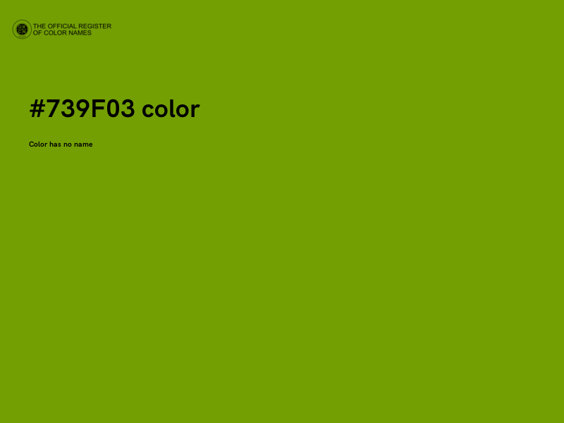 #739F03 color image