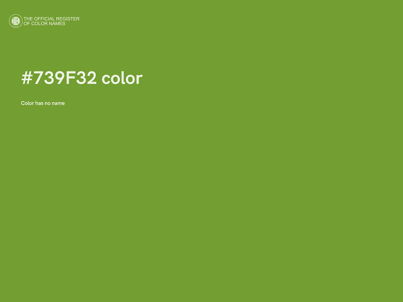 #739F32 color image