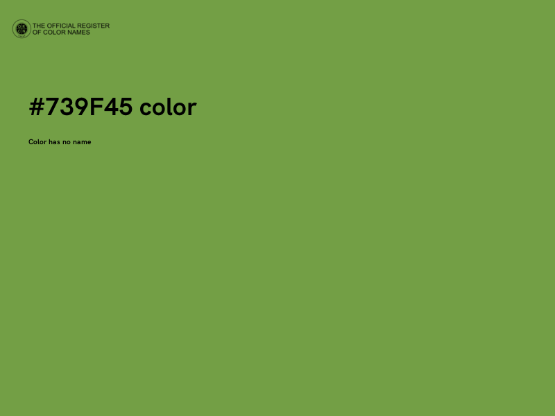 #739F45 color image