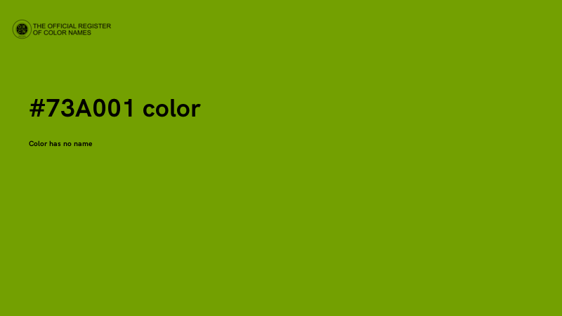 #73A001 color image