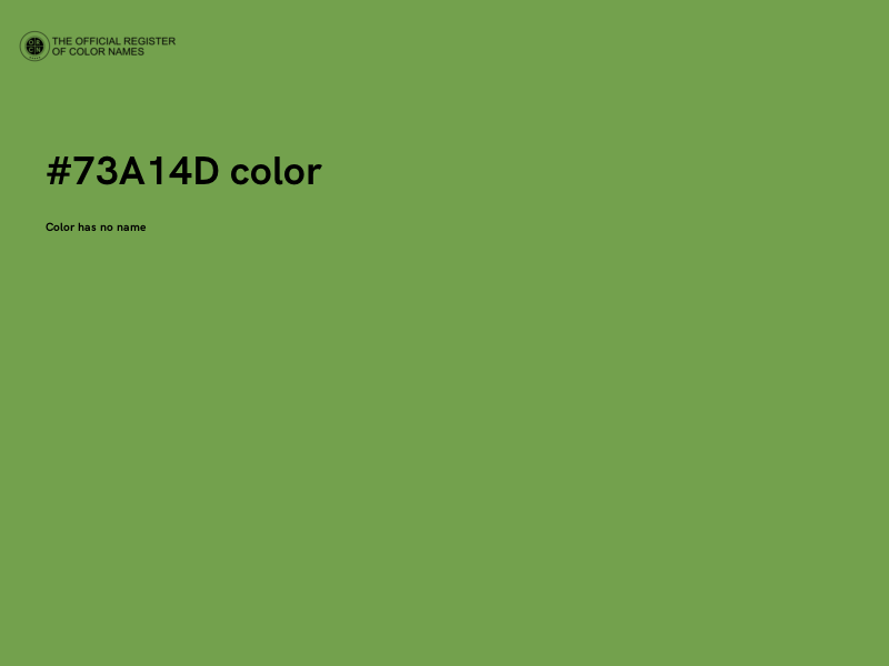 #73A14D color image