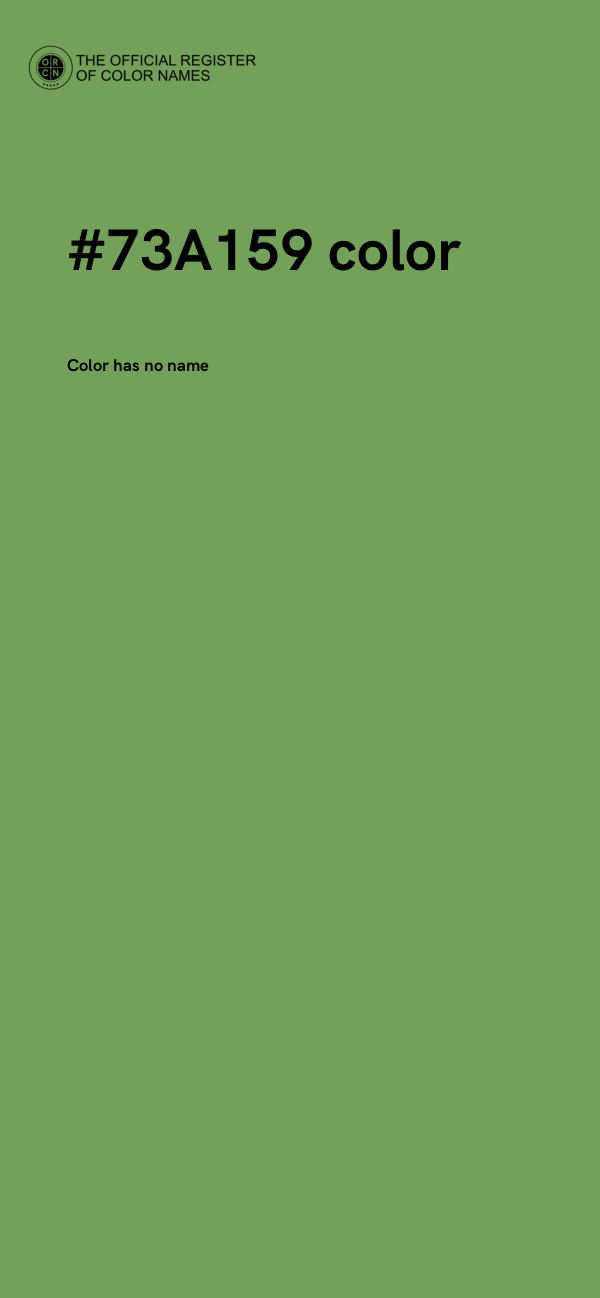 #73A159 color image